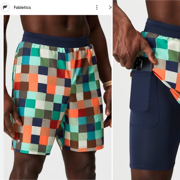 NWT Fabletics The 7” Fundamental Short ( Lined ) CUBEOLOGY Men’s L Gym Athletic - Picture 1 of 16